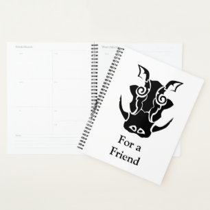 Agenda Cabeza de pecho de estilo Tattoo tribal