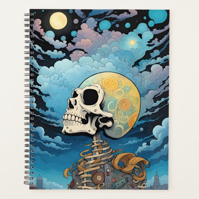 Agenda Cabeza en el cráneo de nubes (Anverso)