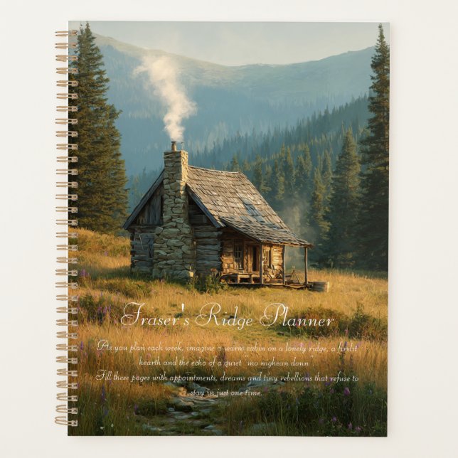 Agenda Cabin Sassenach en Fraser's Ridge (Anverso)