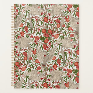 Agenda Cacatúa Blanca de Walter Crane Granada Roja Arte