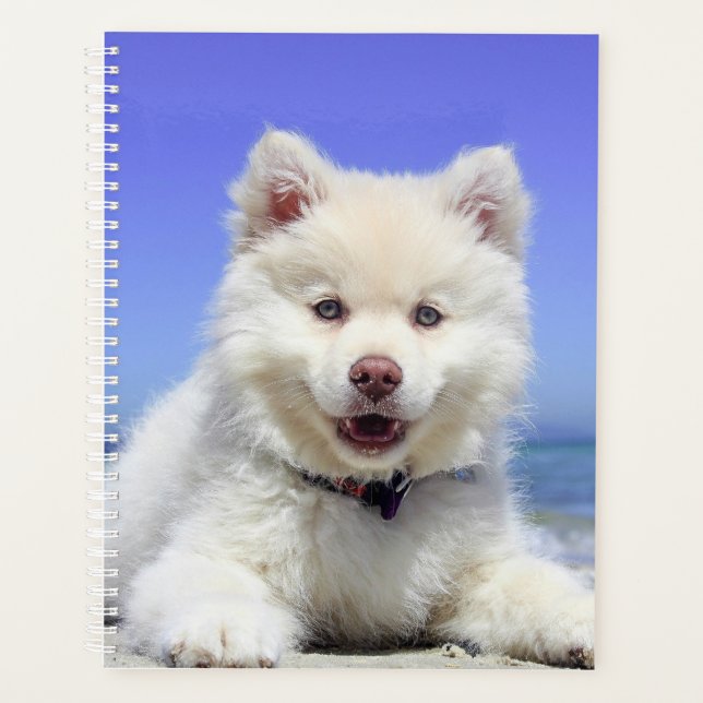 Agenda Cachorro blanco (Anverso)