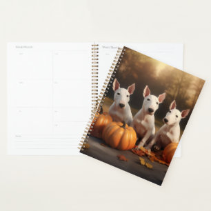 Agenda Cachorro Bull Terrier Delicia de Otoño Calabaza