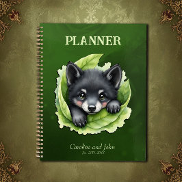 Agenda Cachorro de lobo en el verde