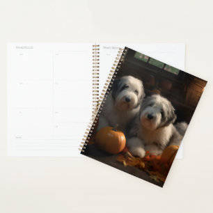 Agenda Cachorro de Old English Sheepdog Otoño Delicia Cal