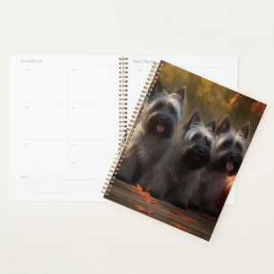 Agenda Cachorro de Skye Terrier Otoño Delicia Calabaza