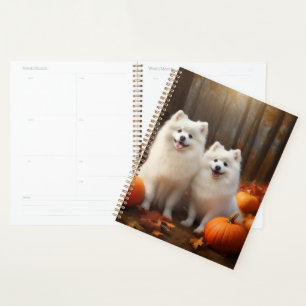 Agenda Cachorro Eskimo Americano Delicia de Otoño Calabaz