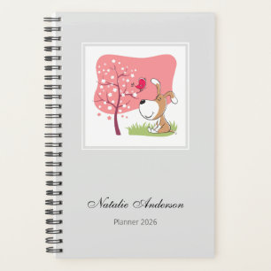 Agenda Cachorro Lindo Cachorro Floración del Árbol 2026 P