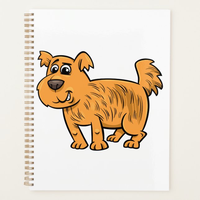 Agenda Cachorro Naranja Desgreñado (Anverso)
