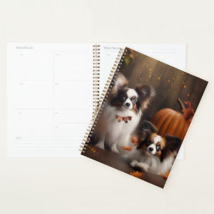 Agenda Cachorro Papillon Delicia de Otoño Calabaza
