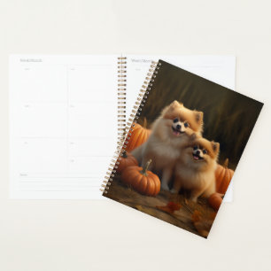 Agenda Cachorro Pomerania Delicia de Otoño Calabaza