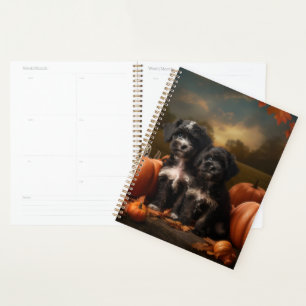 Agenda Cachorro Yorkipoo Delicia de Otoño Calabaza