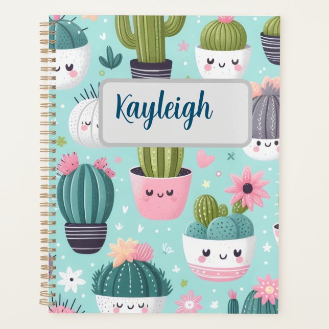 Agenda Cactus pattern (Anverso)
