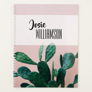 Agenda Cactus rosado moderno