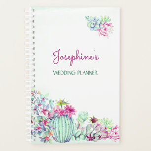 Agenda Cactus y Suculento Personalizado