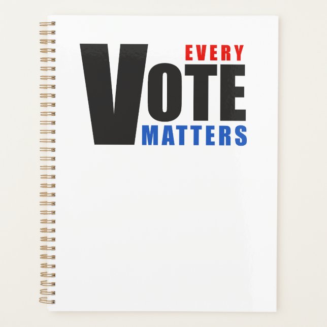 Agenda Cada voto importa - tu voto es tu poder (Anverso)