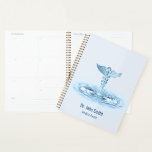 Agenda Caducto azul médico Agua ripples Hermes Rod
