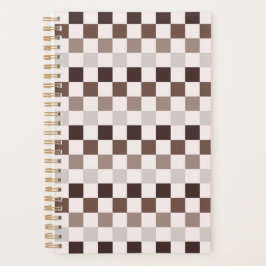 Agenda Cafe Au Lait checkerboard pattern