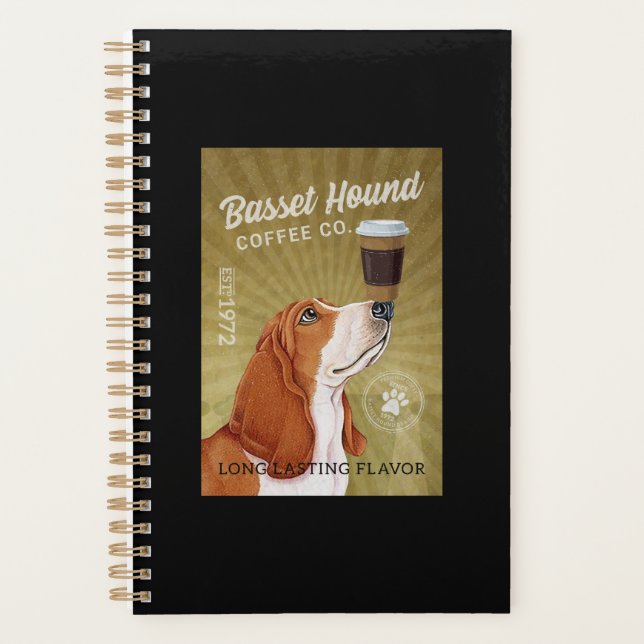 Agenda Café de perro hongo basset (Anverso)