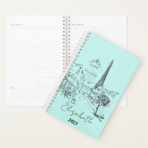 Agenda Café París personalizado, año personalizado