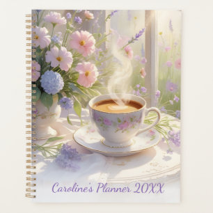 Agenda Café y Flores Silvestres Acogedores ・ Mañana Rústi