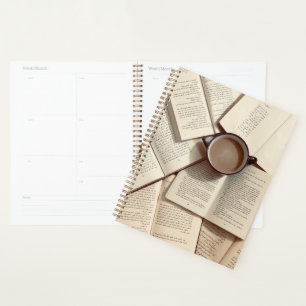 Agenda Café y libros estéticos de la Academia Ligera