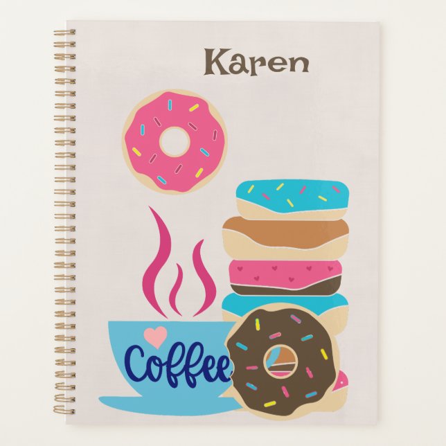 Agenda Cafetería con nombre (Anverso)