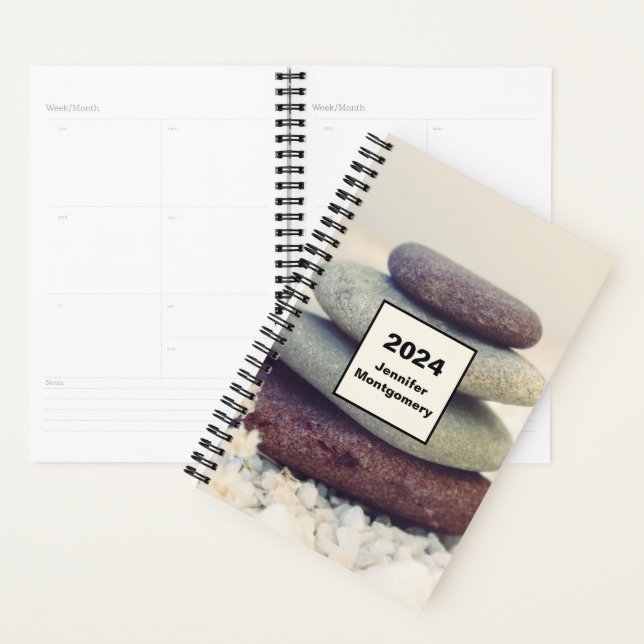 Agenda Cairn meditativo de piedras apiladas (Demostración)