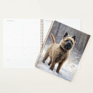 Agenda Cairn Terrier Deja que nieve Navidad