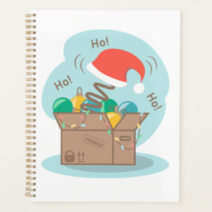 Agenda Caja de artesanías con decoración de Navidades y s