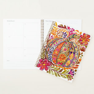 Agenda Calabaza De Arte Popular Pintada A Mano Tote Bag C