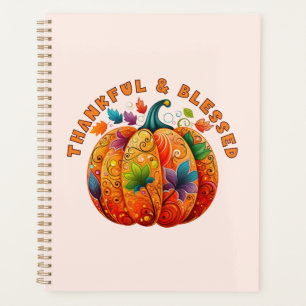 Agenda Calabaza de otoño bendita y agradecida