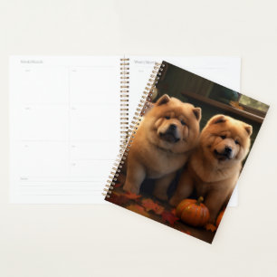 Agenda Calabaza deslumbrante Chow Chow Puppy Autumn