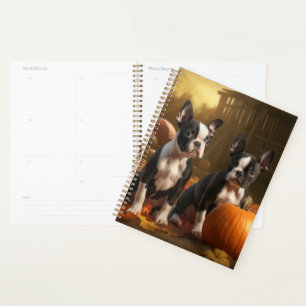 Agenda Calabaza deslumbrante del otoño de una pipa de Bos