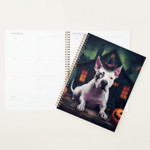 Agenda Calabazas Bull Terrier Halloween Espeluznante