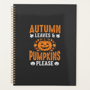Agenda Calabazas de Hojas de Otoño Por Favor Calabaza de