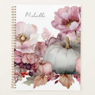 Agenda Calabazas y flores de otoño