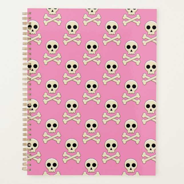 Agenda Calavera con huesos (Anverso)