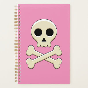 Agenda Calavera con huesos