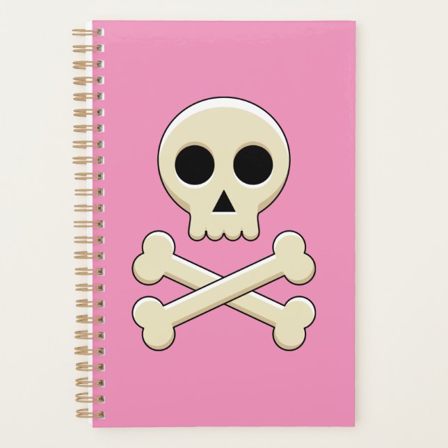 Agenda Calavera con huesos (Anverso)