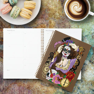 Agenda Calavera de azúcar de Steampunk
