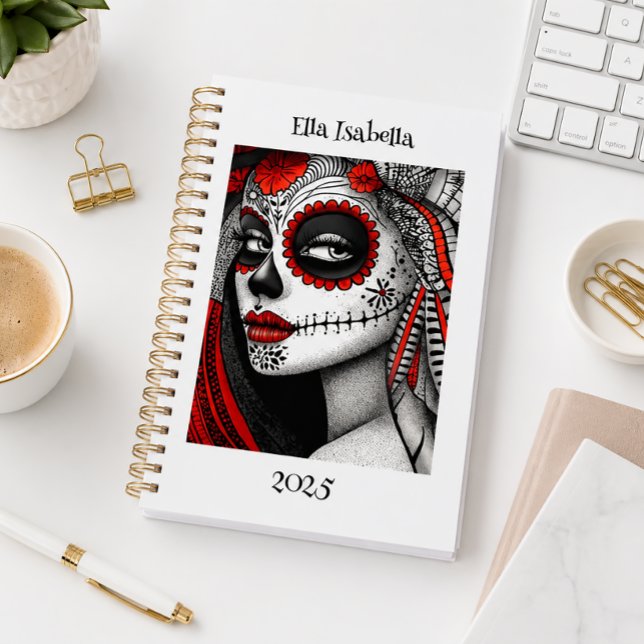 Agenda Calavera de Azúcar Personalizada La Catrina (Subido por el creador)