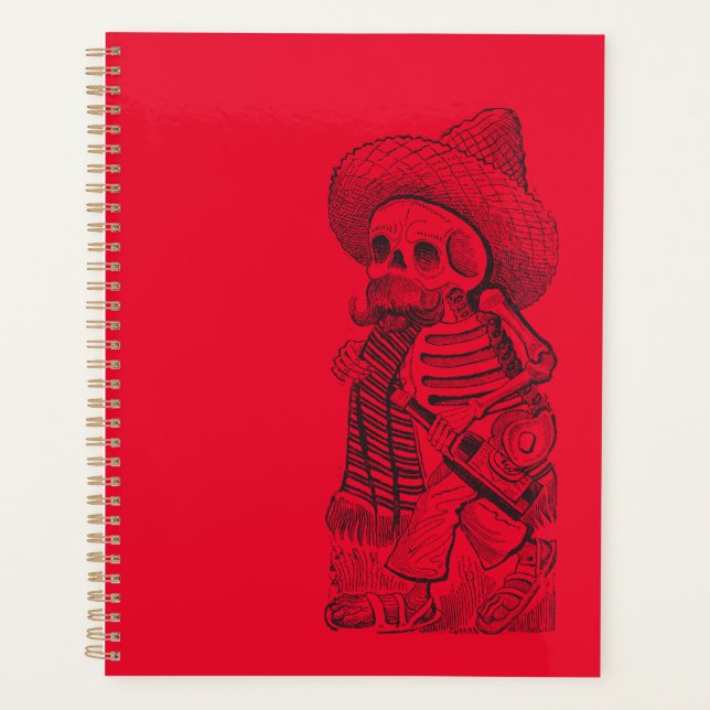 Agenda Calavera en rojo (Anverso)