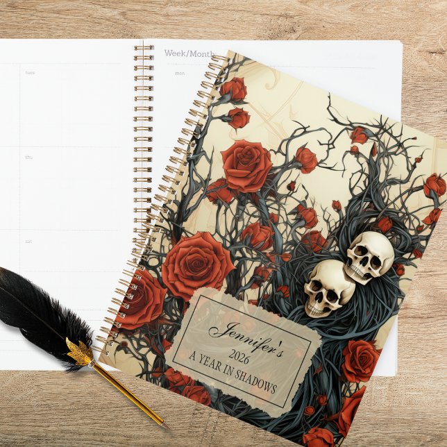 Agenda Calaveras góticas y rosas (Subido por el creador)