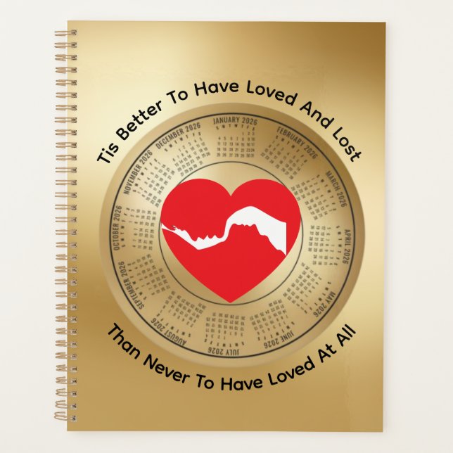 Agenda Calendario 2026 Libro de citas de pareja romántica (Anverso)