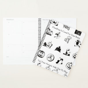 Agenda Calendario de doodle de Halloween
