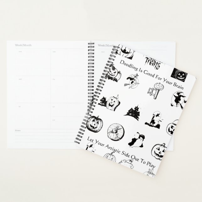 Agenda Calendario de doodle de Halloween (Demostración)