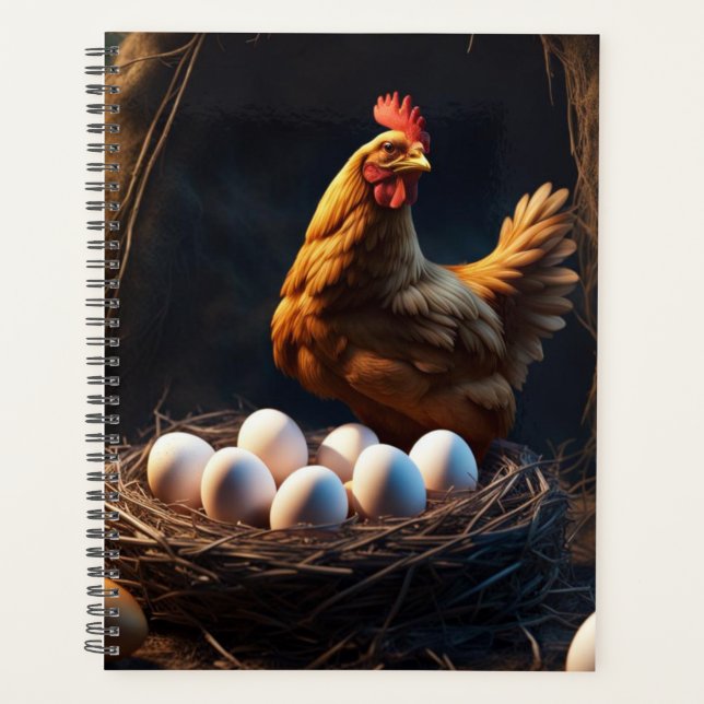 Agenda Calendario de huevos de pollo (Anverso)
