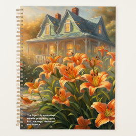 Agenda Calendario de la flor del lirio