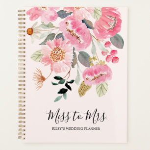 Agenda Calendario de Planes de Bodas Florales Libro E705