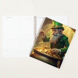 Agenda Calendario de saludo de Leprechaun